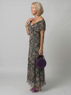 Calen | Sukienka Midi z Odkrytymi Ramionami