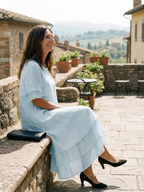 Belen | Miękka warstwowa sukienka