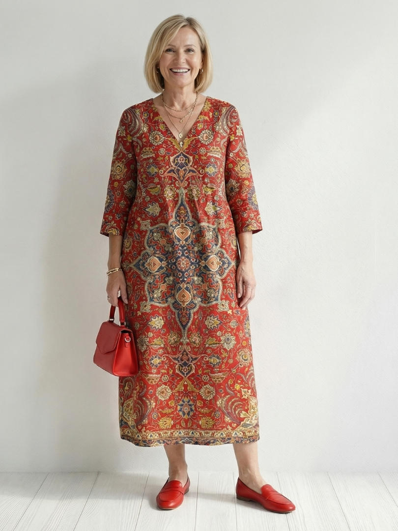 Carter | Sukienka Midi Patchwork