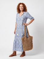 Ottoline | Sukienka midi z wiązaniem na tasiemki