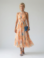 Elin | Miękka sukienka midi na halter