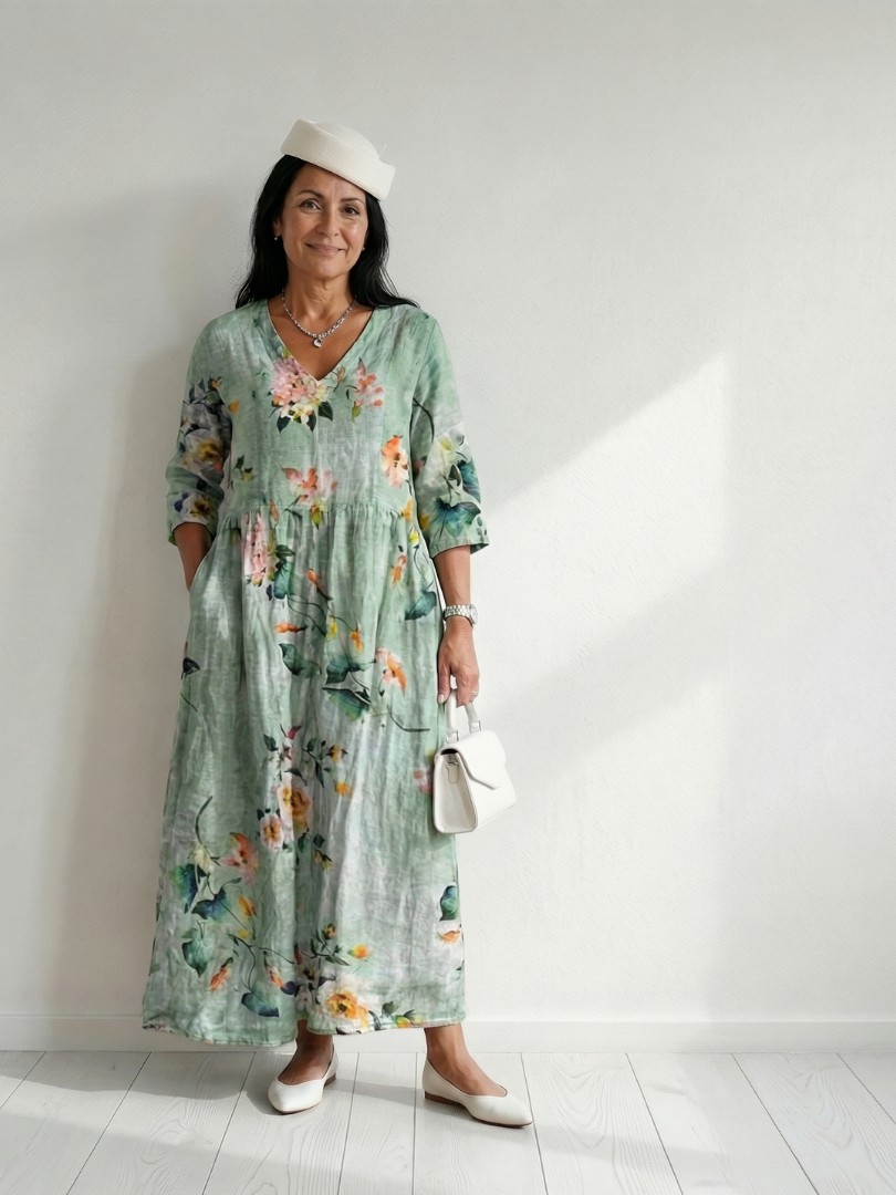 Reid | Sukienka Midi z Delikatnym Trzymaniem