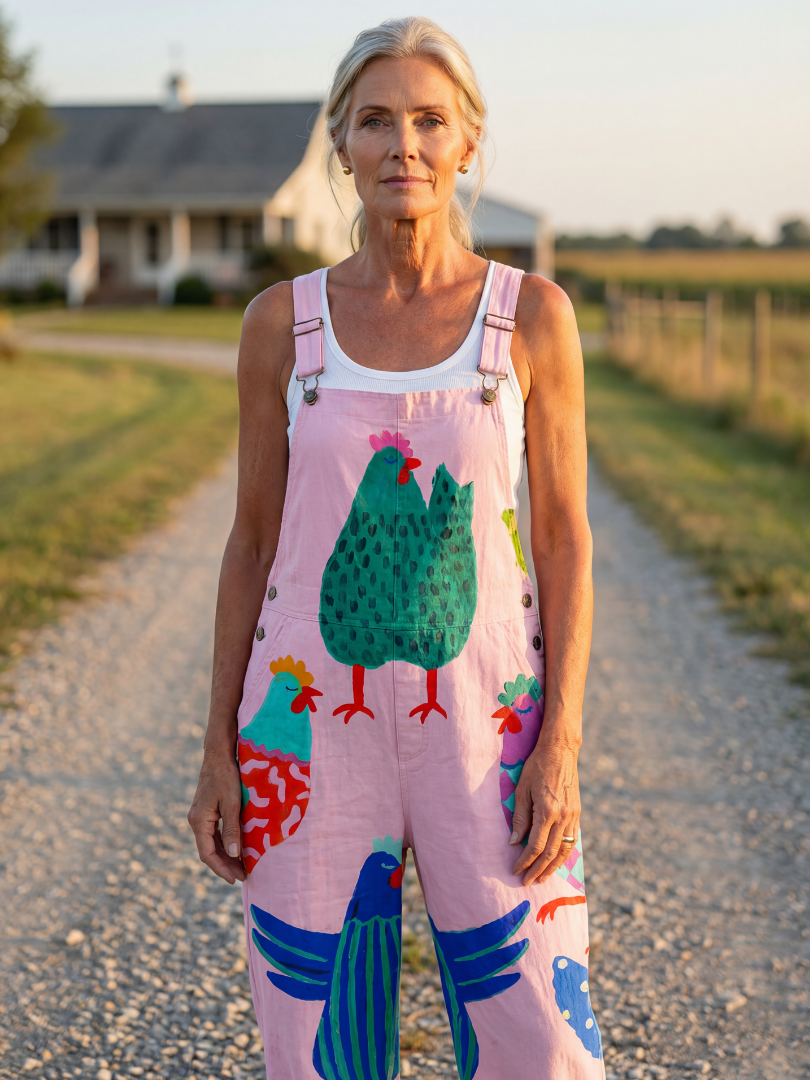 Sanna | Kombinezon z motywem koguta