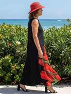 Cylia | Miękka Różowa Sukienka Maxi