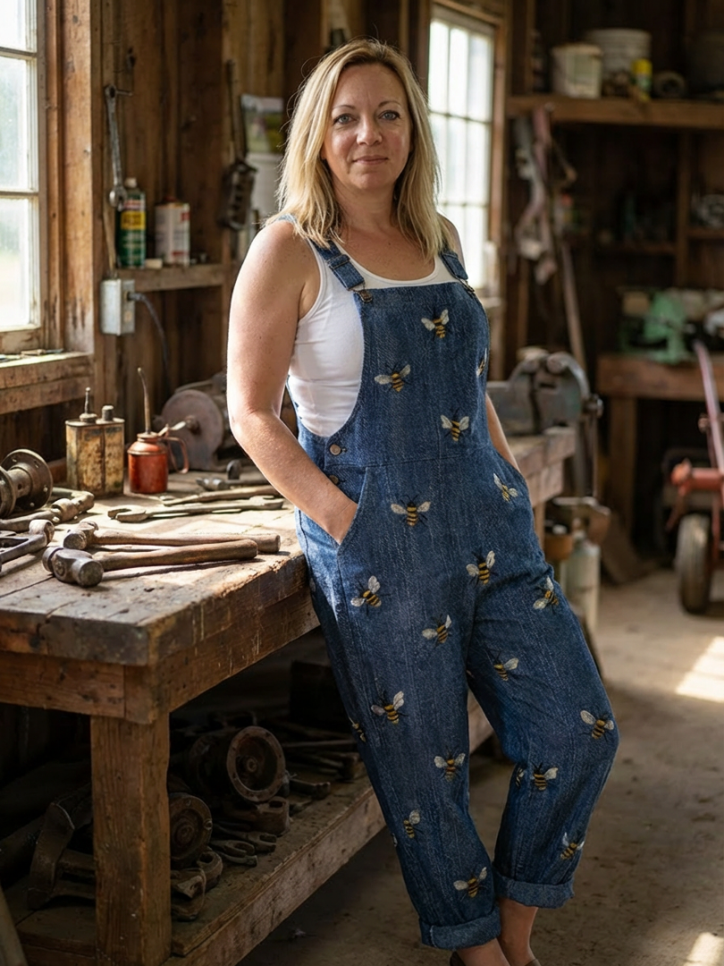 Rhea | Kombinezon z paskiem na ramionach