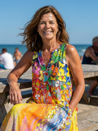 Alina | Maxi Sukienka na Otwartym Powietrzu