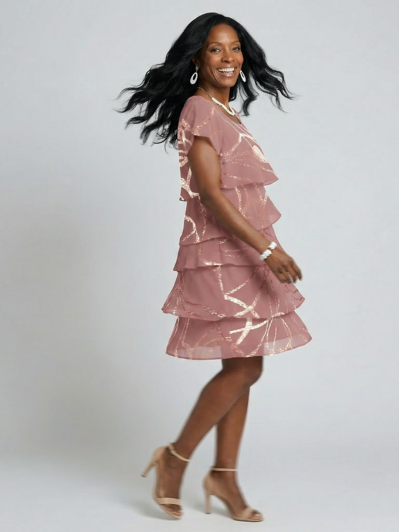 Hoku | Abstrakcyjna Sukienka do Kolan