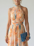 Elin | Miękka sukienka midi na halter