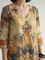 Damon | Del dress midi w kwiaty