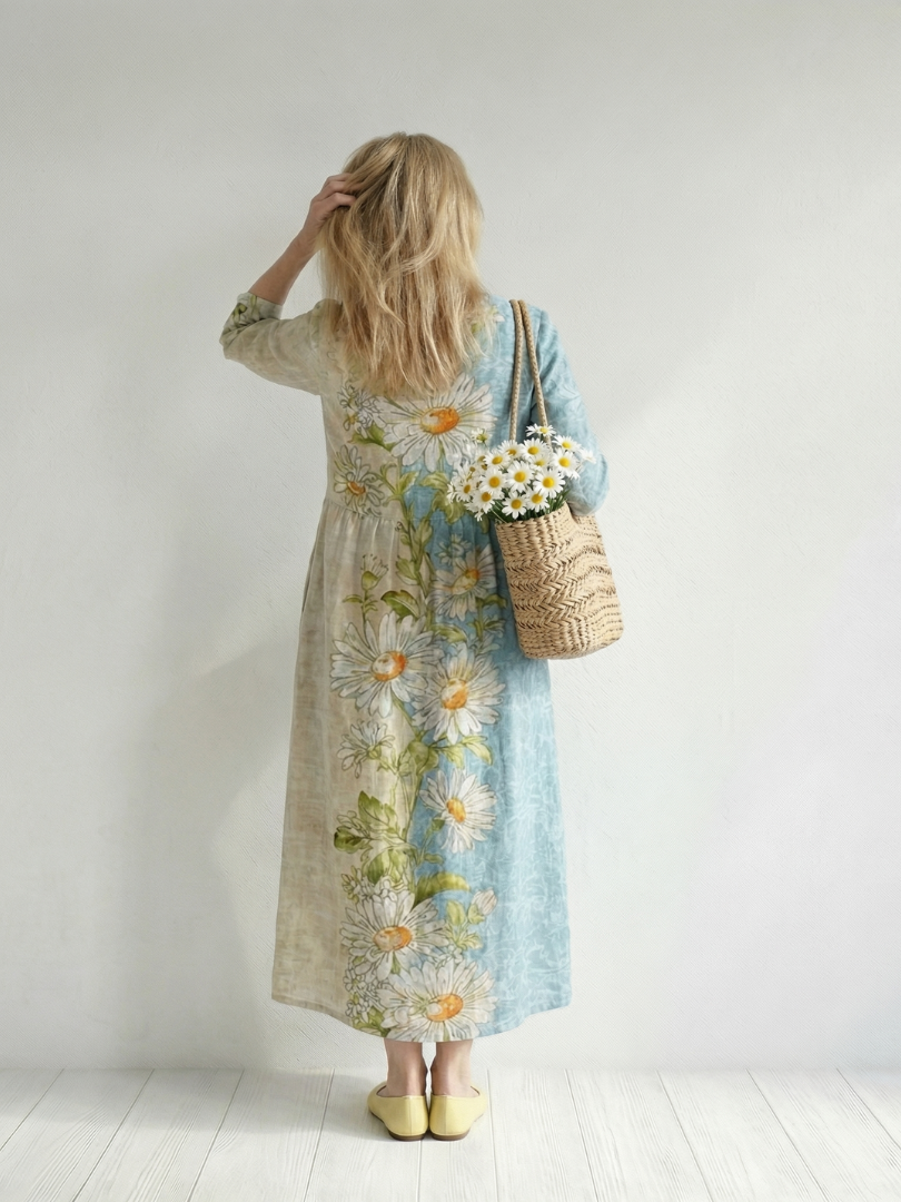 Elliot | Sukienka Midi w Kwiaty