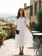 Belen | Miękka warstwowa sukienka