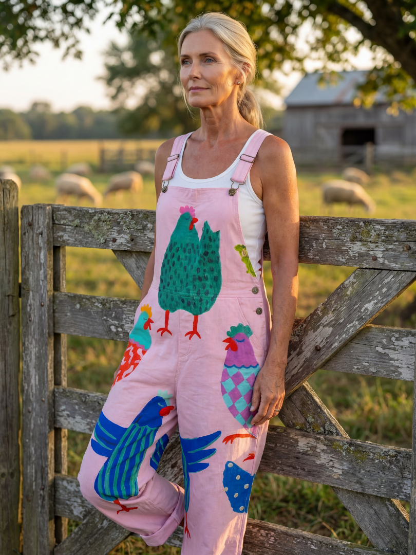 Sanna | Kombinezon z motywem koguta