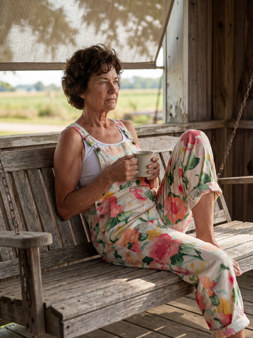 Jose | Miękki Kwiatowy Kombinezon