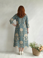 Skye | Sukienka midi w delikatny kwiatowy wzór