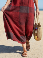 Alaia | Midi Sukienka w Luźnym Stylu