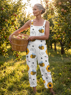 Moxie | Kombinezon Kwiatowy z Motywem Pszczół