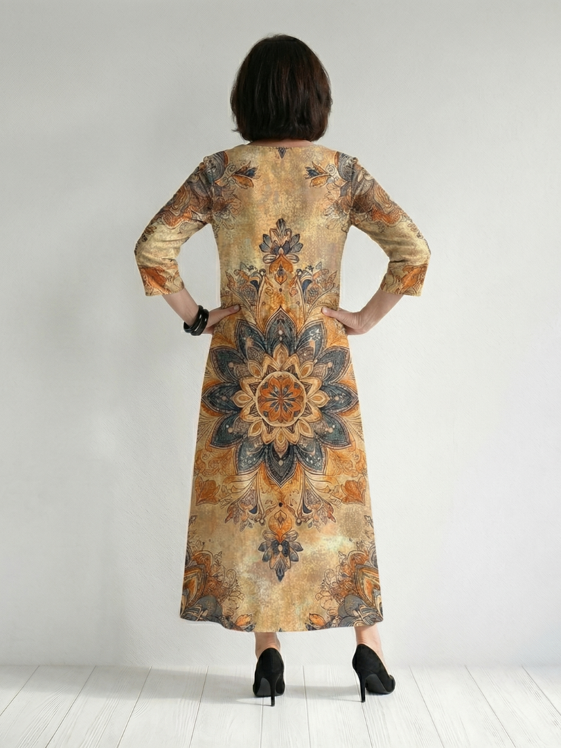 Damon | Del dress midi w kwiaty