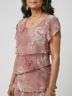 Aria | Sukienka o długości do kolan z miękkim motywem