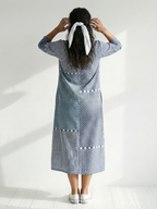 Nolan | Sukienka Midi w Stylu Patchwork