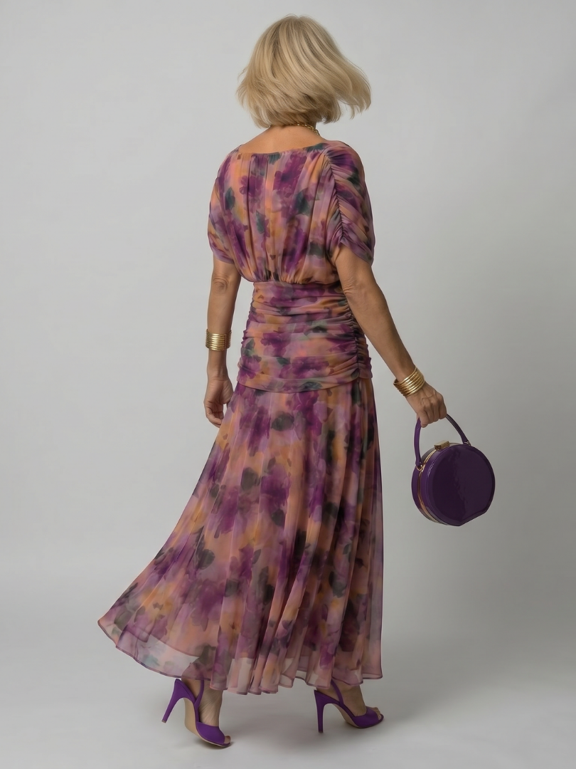 Calen | Sukienka Midi z Odkrytymi Ramionami