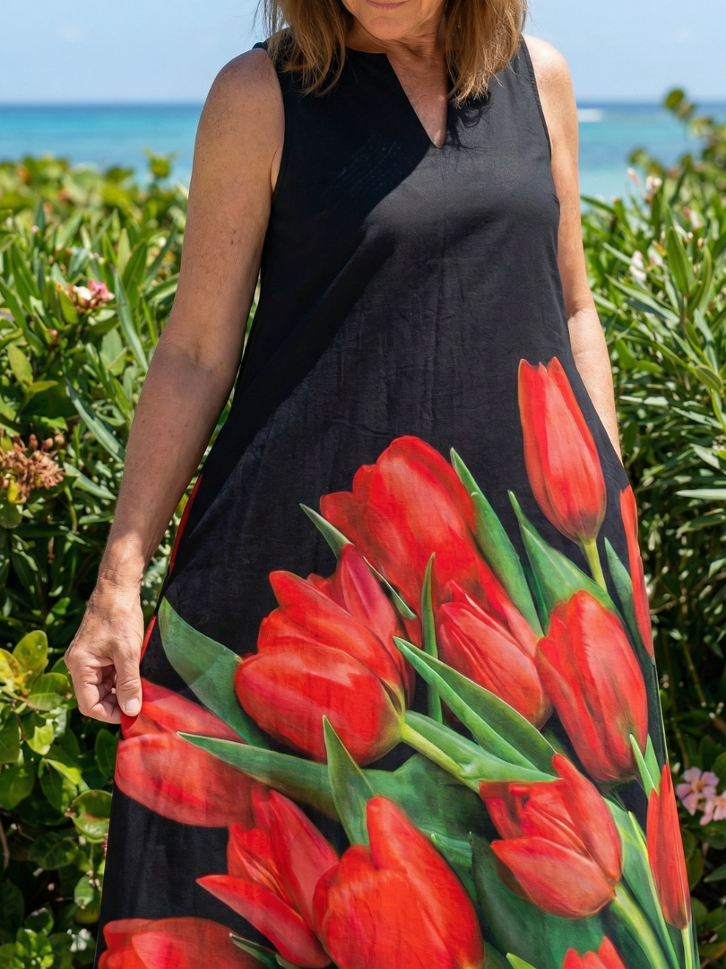 Cylia | Miękka Różowa Sukienka Maxi