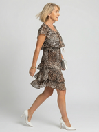 Briar | Sukienka do kolan w wzór zwierzęcy