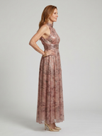 Imogen | Sukienka midi bez rękawów z teksturowanym wykończeniem