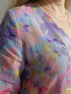 Benson | Abstrakcyjna Kwiatowa Sukienka Midi