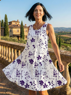 Aurelien | Prosta Sukienka Ogrodowa