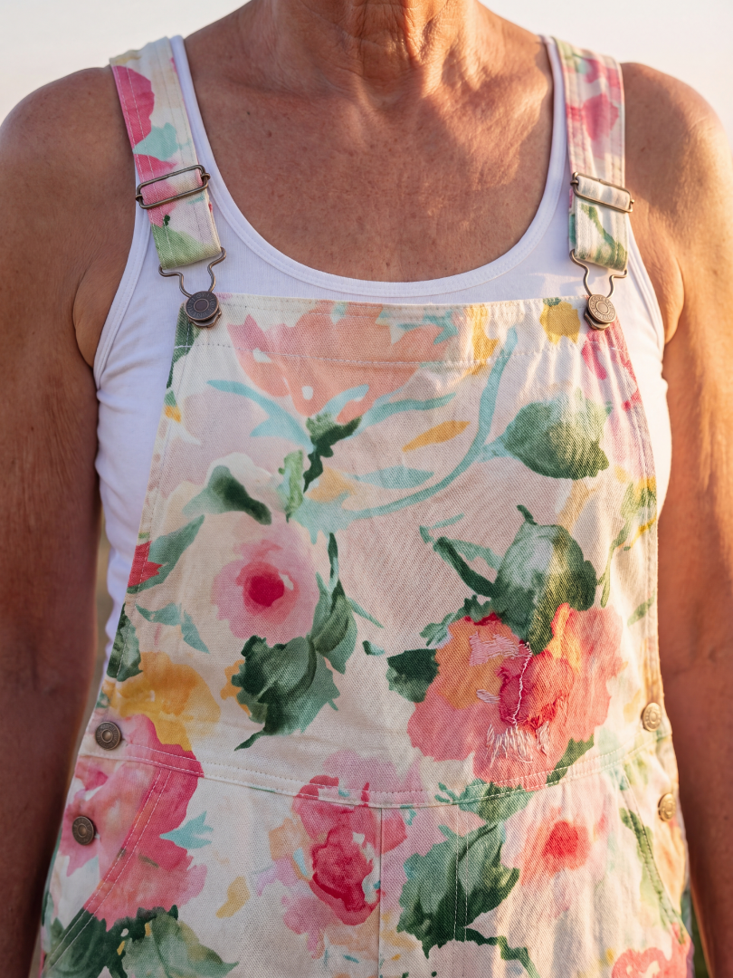 Jose | Miękki Kwiatowy Kombinezon