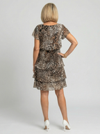 Briar | Sukienka do kolan w wzór zwierzęcy