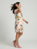 Silas | Elegancka sukienka do kolan w kwiaty