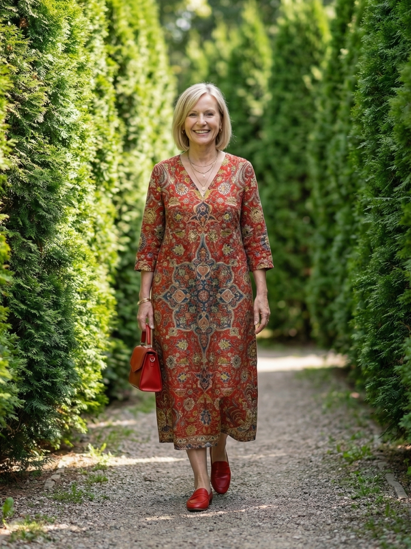 Carter | Sukienka Midi Patchwork