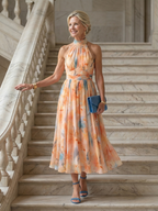 Elin | Miękka sukienka midi na halter