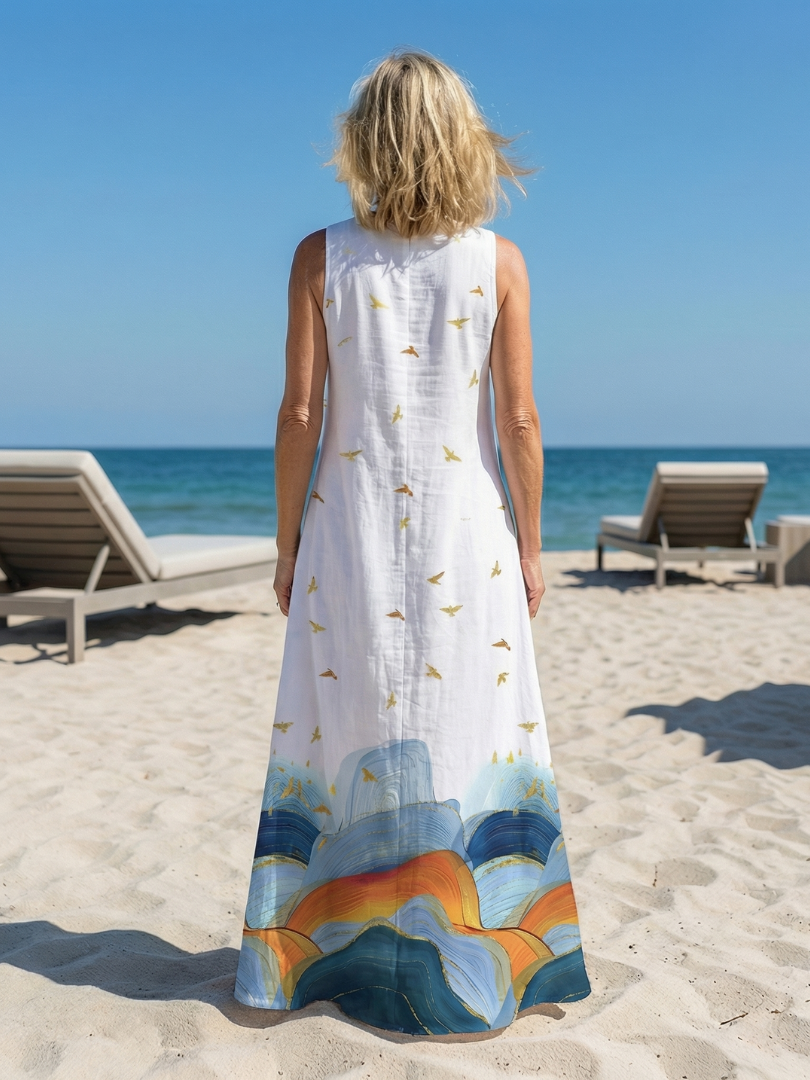Caelia | Sukienka Maxi Calm Line