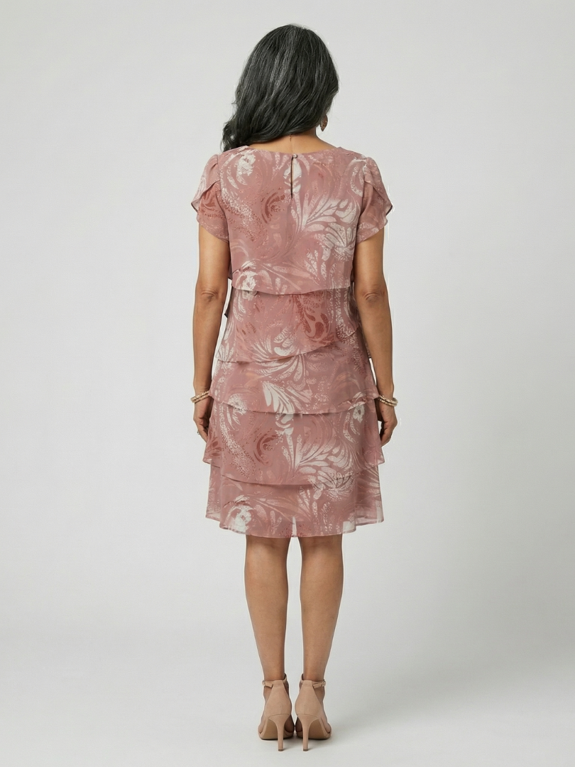 Aria | Sukienka o długości do kolan z miękkim motywem