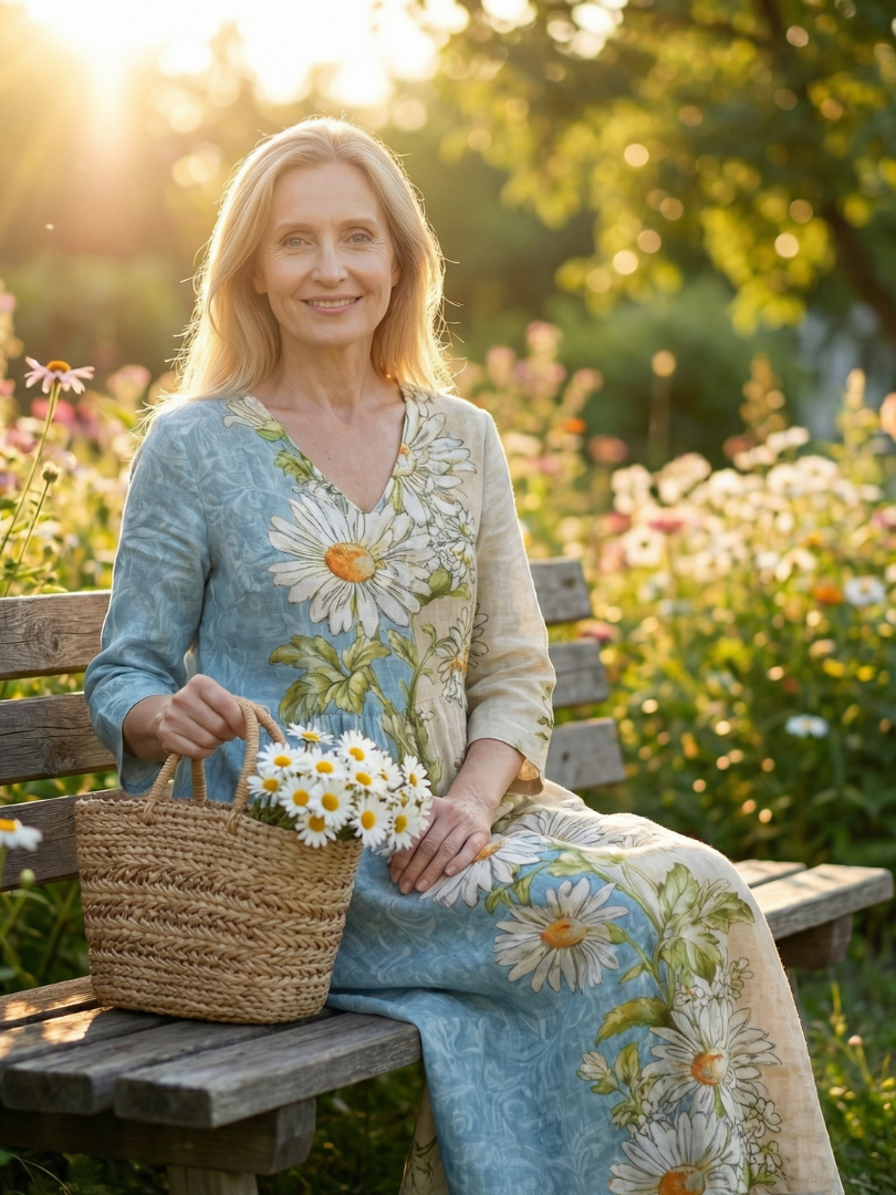 Elliot | Sukienka Midi w Kwiaty