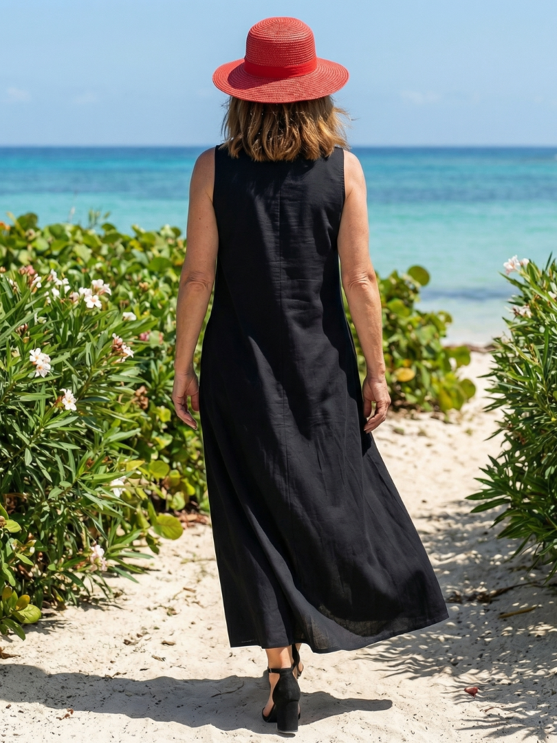 Cylia | Miękka Różowa Sukienka Maxi