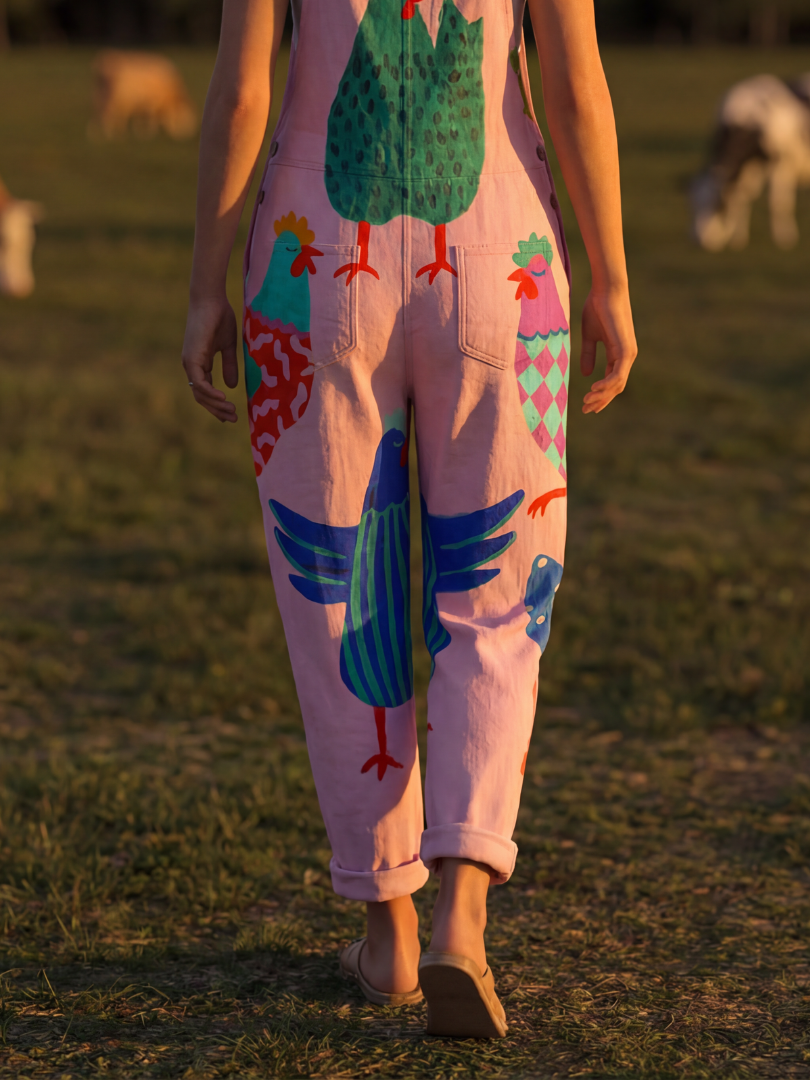 Sanna | Kombinezon z motywem koguta