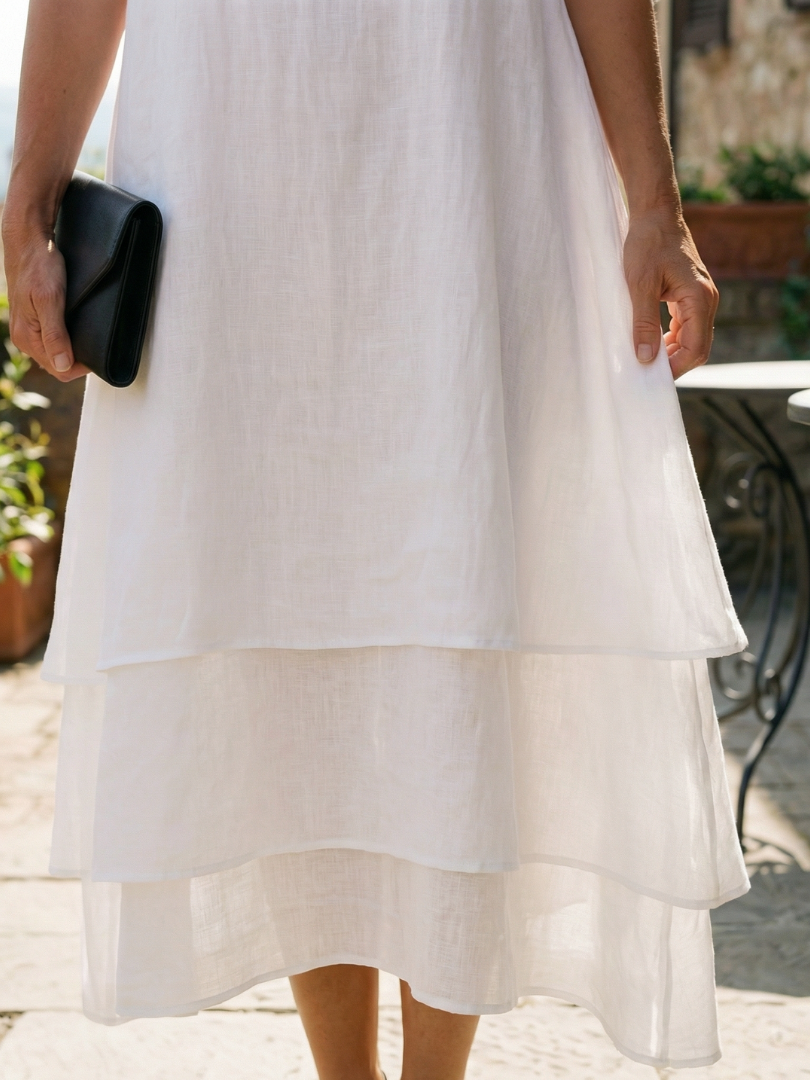 Belen | Miękka Sukienka Warstwowa