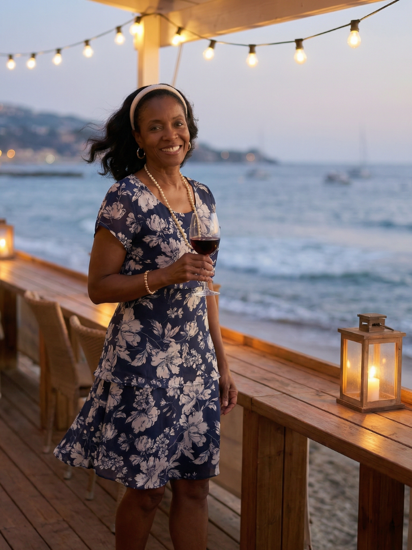 Thea | Subtelna Kwiatowa Sukienka do Kolan