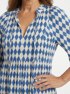 Elodie | Sukienka midi w diamentowy wzór