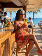 Evania | Sukienka długości do kolan w kropki