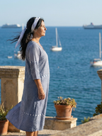 Nolan | Sukienka Midi w Stylu Patchwork