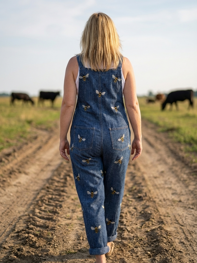 Rhea | Kombinezon z paskiem na ramionach