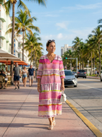 Calla | Sukienka midi w paski z łatwym przepływem