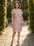 Makena | Sukienka do kolan w kropki