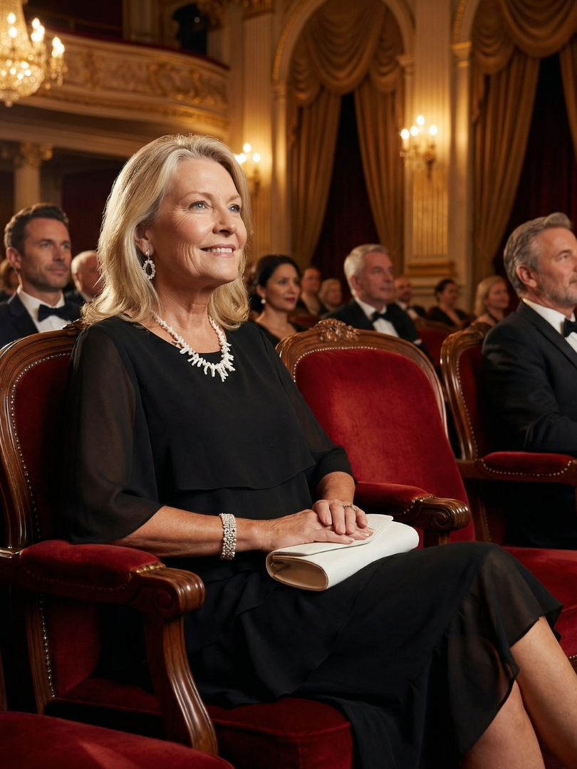 Brent | Sukienka midi z warstwowym krojem