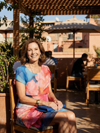 Mira | Sukienka do kolan w marmurkowy wzór