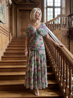 Calen | Sukienka Midi z Odkrytymi Ramionami